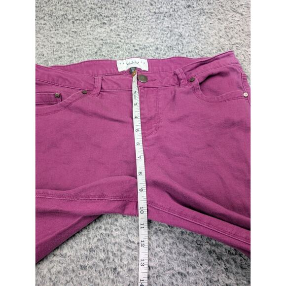 Sanctuary Jeans Women 30 Purple Slim Straight Denim Stretch Mid Rise Normcore - Picture 7 of 10